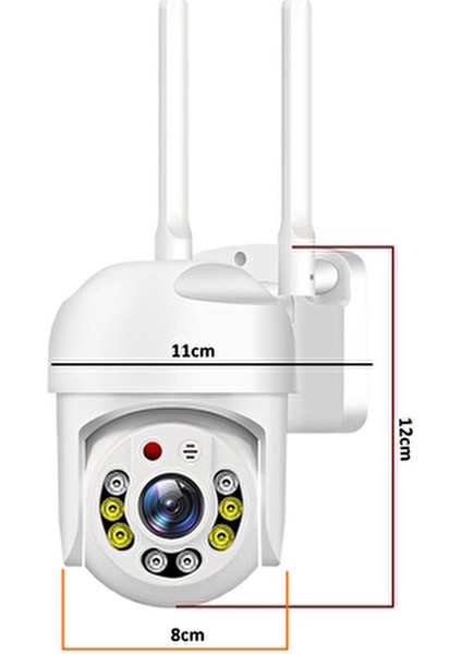 Okam 3011 Tek Kamera 3mp Hareketli Wifi Akıllı Kamera , Yapay Zeka, Gece Görüş, Karşılıklı Konuşma