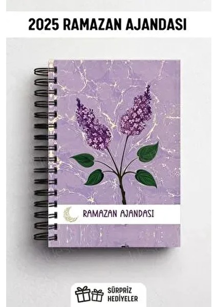 Ramazan Ajandası, Oruç, Hatim, Teravih, Günlük ve Aylık Planlayıcı, Sert Kalın Kapak, Tarihli