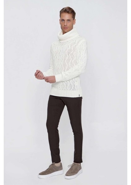 Tr 844 Slim Fit Ekru Klasik Triko fiyatları