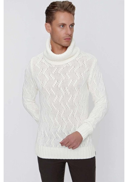 Tr 844 Slim Fit Ekru Klasik Triko modelleri