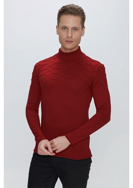 Tr 851 Slim Fit Kırmızı Klasik Triko fırsatları