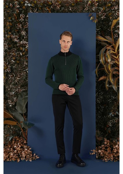 Tr 859 Slim Fit Nefti Klasik Triko