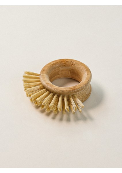 Noiré Yuvarlak Bambu Mutfak Fırçası