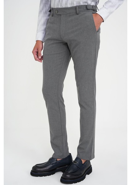 Comfort Fit Beli Lastikli Yandan Tokalı Esnek Açık Gri Jogger Pantolon P 1178 fiyatları