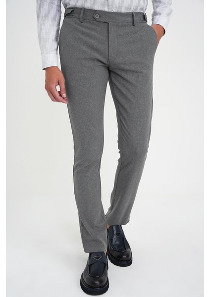 Comfort Fit Beli Lastikli Yandan Tokalı Esnek Açık Gri Jogger Pantolon P 1178 modelleri