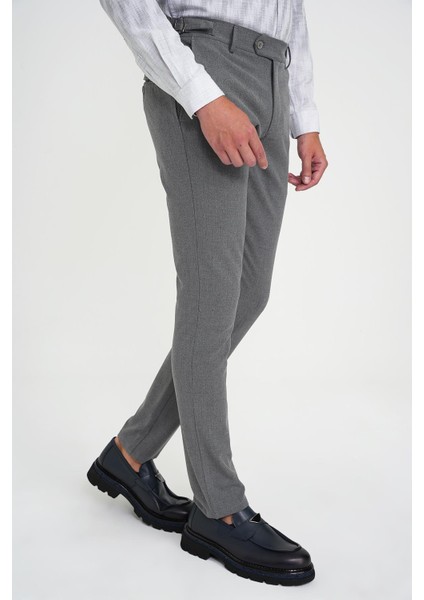Comfort Fit Beli Lastikli Yandan Tokalı Esnek Açık Gri Jogger Pantolon P 1178 fırsatları