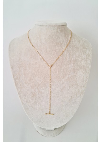 Küçük Taşlı Y Model Kolye