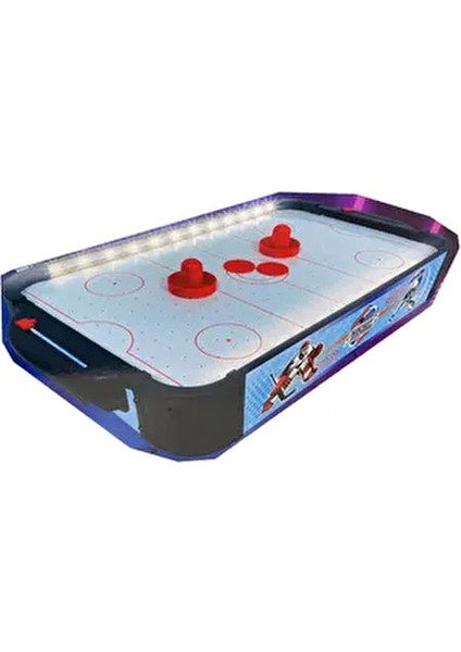 Masaüstü Portatif Taşınabilir LED Işıklı Buz Hokeyi Oyun Seti 50X30CM