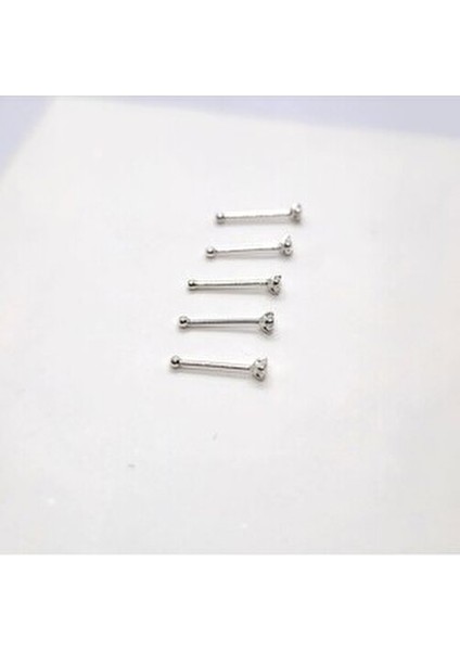 925 Ayar Gümüş ( Ekonomik 5 Adet )Yuvarlak Zirkon Taşlı 1,5 mm Hızma (5 Al 2 Öde) fırsatları