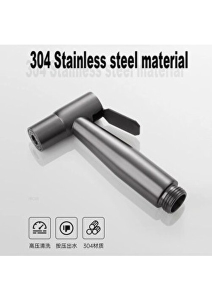 Banyo Bide Basınçlı Püskürtücü Taharet Musluğu Klozet Hortumu Antrasit fırsatları