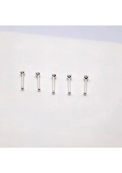 925 Ayar Gümüş ( Ekonomik 5 Adet )Yuvarlak Zirkon Taşlı 1,5 mm Hızma (5 Al 2 Öde)