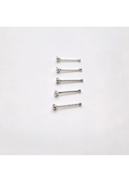 925 Ayar Gümüş ( Ekonomik 5 Adet )Yuvarlak Zirkon Taşlı 1,5 mm Hızma (5 Al 2 Öde)