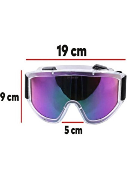 Kayak Gözlüğü Offroad Antifog Ventilli Korumalı Güneş Kar Gözlük Gökkuşağı Snowboard Glasses 2ADET. fırsatları