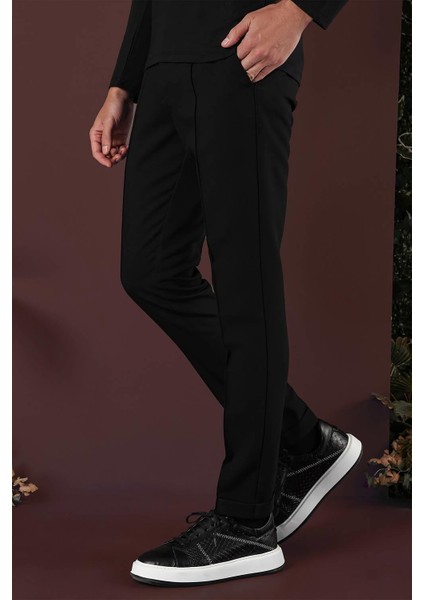 P 1130 Slim Fit Siyah Spor Pantolon indirimleri
