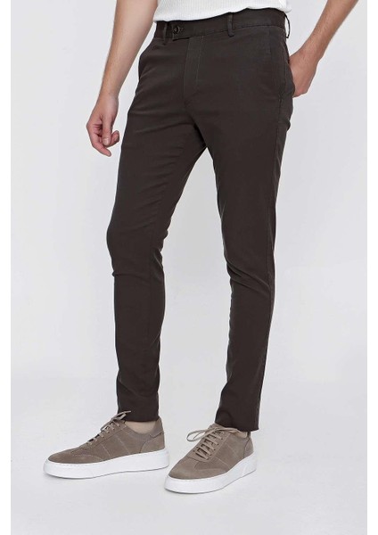 P 1100 Slim Fit Kahve Spor Pantolon modelleri