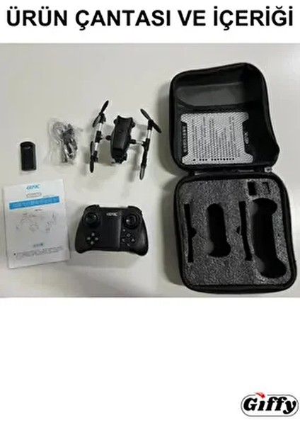 Oyuncak Mini Kameralı Başlangıç Drone Uzaktan Kumandalı Uygulama Kontrollü 720P Takla Atan Drone fırsatları