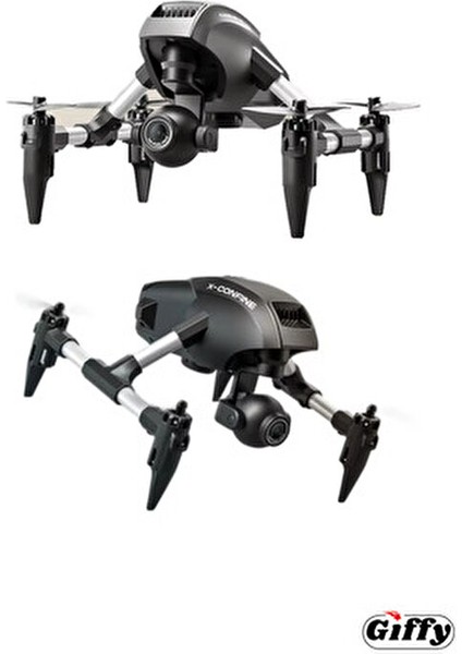 Oyuncak Mini Kameralı Başlangıç Drone Uzaktan Kumandalı Uygulama Kontrollü 720P Takla Atan Drone