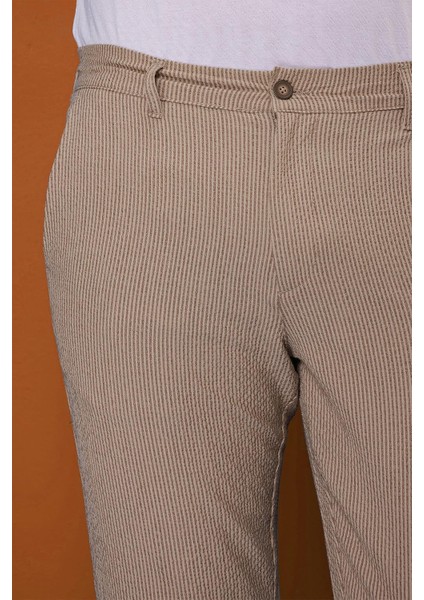 P 1113 Slim Fit Bej Spor Pantolon indirimleri
