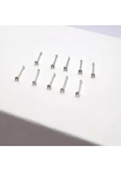 925 Ayar Gümüş ( Ekonomik 10 Adet )Yuvarlak Zirkon Taşlı 1,5 mm Hızma (10 Al 3 Öde) fiyatları