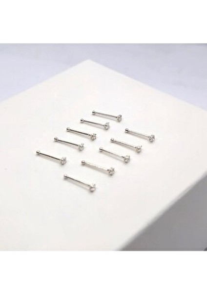 925 Ayar Gümüş ( Ekonomik 10 Adet )Yuvarlak Zirkon Taşlı 1,5 mm Hızma (10 Al 3 Öde) modelleri