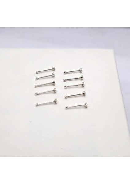 925 Ayar Gümüş ( Ekonomik 10 Adet )Yuvarlak Zirkon Taşlı 1,5 mm Hızma (10 Al 3 Öde) fırsatları