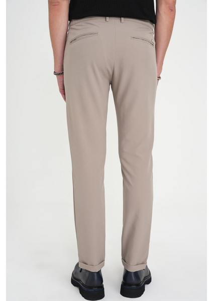 Comfort Fit Beli Lastikli Esnek Vizon Spor Pantolon P 1189 indirimleri