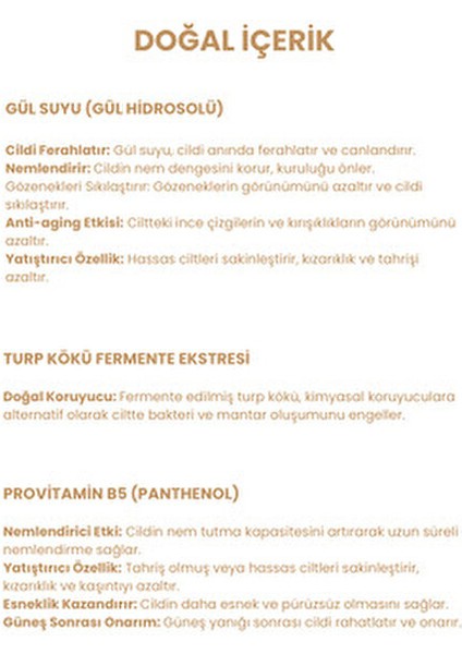 Gül Suyu %100 Doğal, Gözenek Sıkılaştırıcı, Aydınlatıcı Tonik 150 ml (Provitamin B5 ile Nemlendirir) modelleri