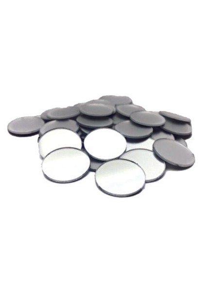 1cm Yuvarlak Gümüş Renk Pleksi Mozaik Yapışkanlı Ayna ( 100 Adet ) fiyatları