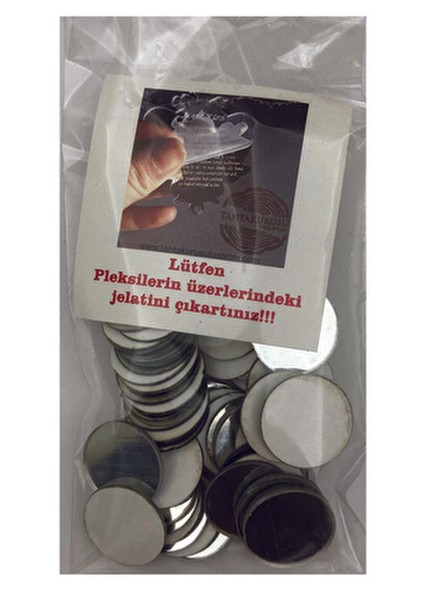 1cm Yuvarlak Gümüş Renk Pleksi Mozaik Yapışkanlı Ayna ( 100 Adet ) modelleri