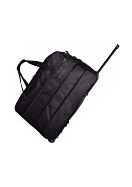 Küçük Boy Siyah Katlanabilir Çekçekli Seyahat Valizi