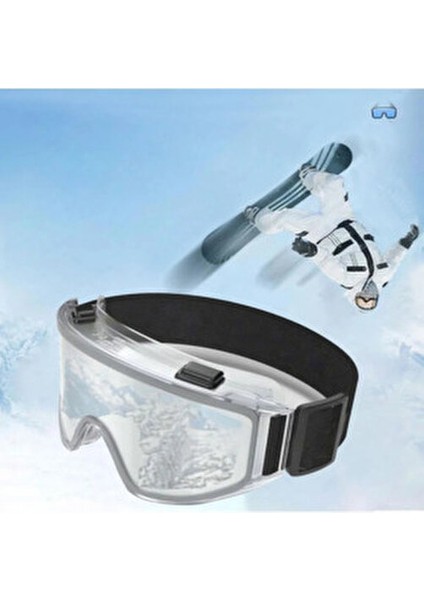 Kayak Gözlüğü Antifog Uv Korumalı Güneş Kar Şeffaf Snowboard Glasses Sporu. fırsatları