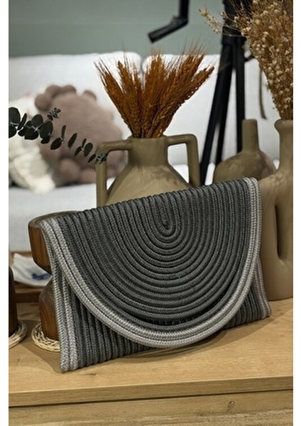 Kadın Hasır Zarf Portföy Clutch Çanta Elde Kullanıma Uygun Şık Tasarım modelleri