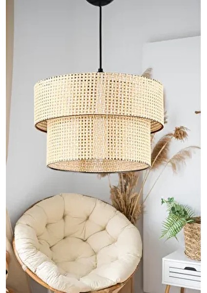 Kumaş Başlık 2 Katlı Pasta Avize Yatak Odası Çocuk Odası