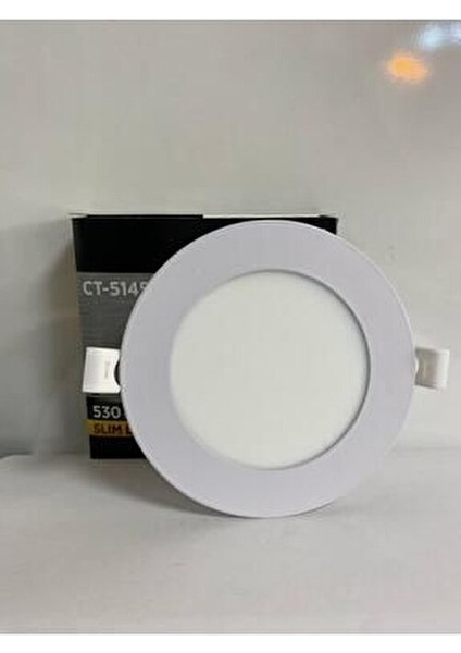 Slim LED Panel 6W Yüksek Işık Verimi 6400 Kelvin Beyaz Aydınlatma 11,8 cm Dış Çapı
