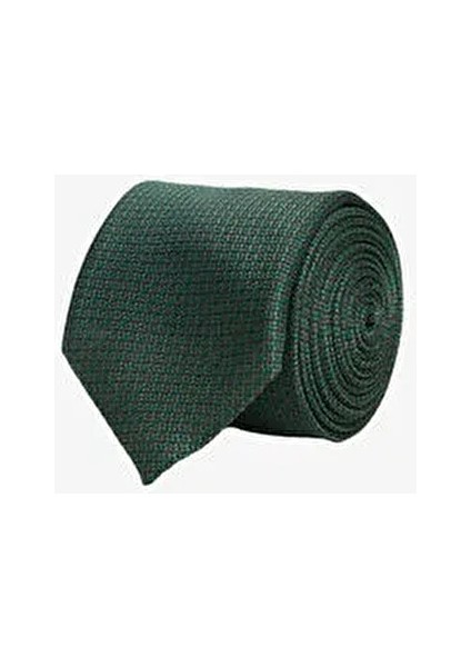 Erkek Yeşil Desenli Kravat