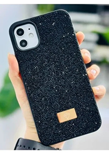 Iphone 11 Uyumlu Elmas Tasarımlı Taşlı Işıltılı Parlak Pırlanta Silikon Kılıf