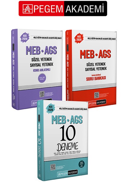 Pegem Akademi 2026 Meb-Ags Soru Bankası Tamamı Çözümlü Sözel Yete