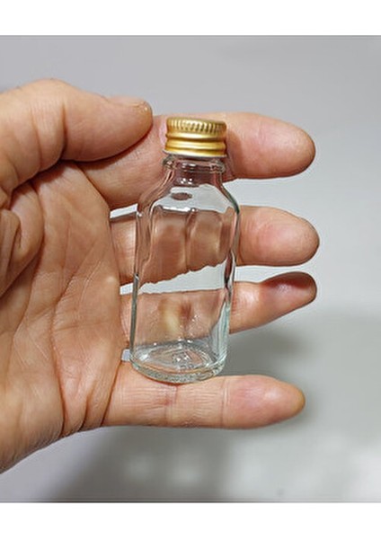 12 Adet Boş Şişe,kolonya Şişesi,cam 30ML Şişe Tıpalı Gold Kapaklı Şişe fiyatları