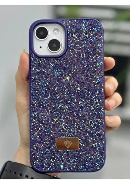 Iphone 13 - 14 ve 15 Uyumlu Elmastasarımlı Taşlı Işıltılı Parlak Pırlanta Silikon Kılıf fiyatları
