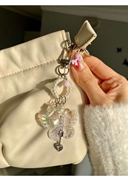 Fairycore Temalı Kadın Çanta Aksesuarı Renkli Kelebek Desenli fiyatları
