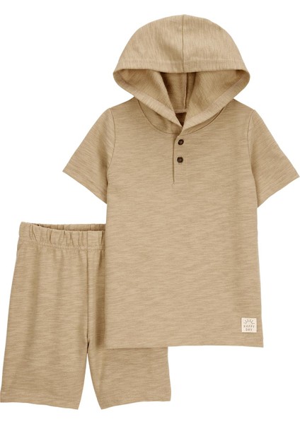 Erkek Bebek Şortlu Set