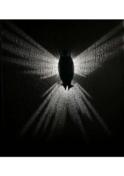 Kartal Temalı 3D Gece Lambası, Pilli, Beyaz Led, Siyah Renk fiyatları