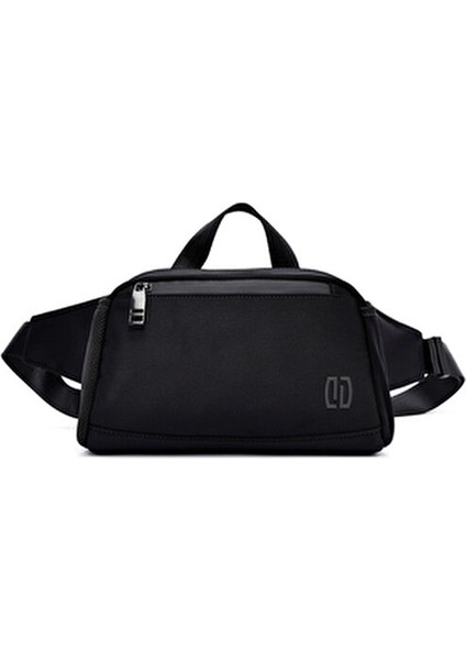 Erkek Siyah Kumaş Mini Bel Çantası 25SBD30106F modelleri