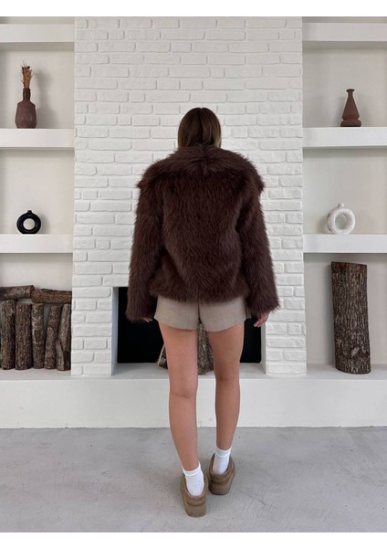 Kadın Premium Yakalı Ithal Suni Kürk fırsatları