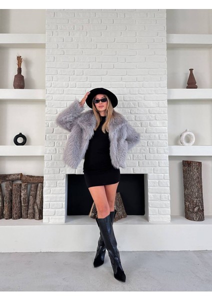 Kadın Premium Yakalı Ithal Suni Kürk indirimleri