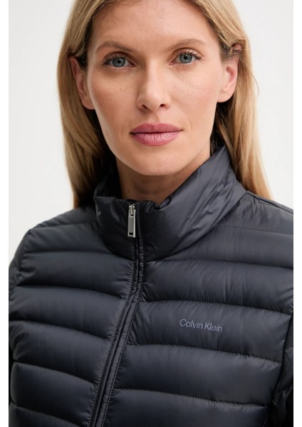 Kadın Regular Fit Dik Yaka Hafif Şişme Mont - Lacivert indirimleri