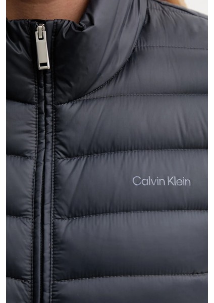 Kadın Regular Fit Dik Yaka Hafif Şişme Mont - Lacivert