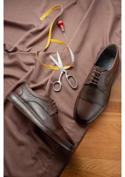 Hakiki Deri Erkek Klasik Ayakkabı Kahverengi fırsatları