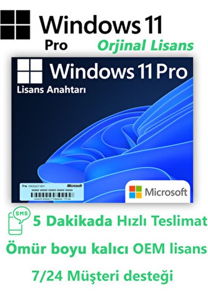 Windows 11 Pro Orijinal Lisans Anahtarı fiyatları