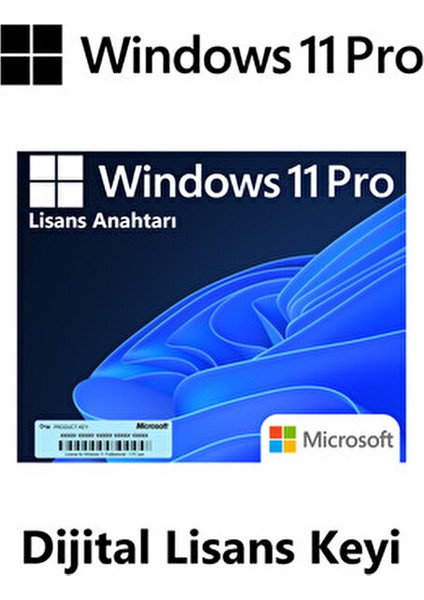 Windows 11 Pro Orijinal Lisans Anahtarı modelleri
